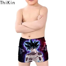 THIKIN Ultra Instinct Goku Z Broly Super Saiyan/детский купальник для мальчиков с принтом Dragon Ball, пляжные плавки, детские купальники