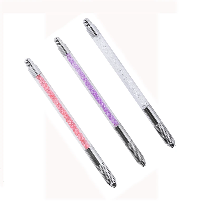 

Microblading Manual Pen Kit Set 3Pcs Acrylic Eyebrow Lip Eyeliner Permanent Makeup for Embroidery Needles Pigment Tattoo Supply