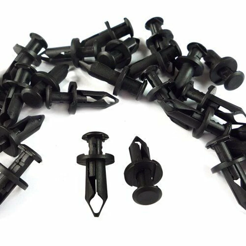 Mayitr 50pcs/set 8mm 5/16" Fender Rivet Clip Black Nylon 293150089 For Maverick Commader Can Am ATV UTV