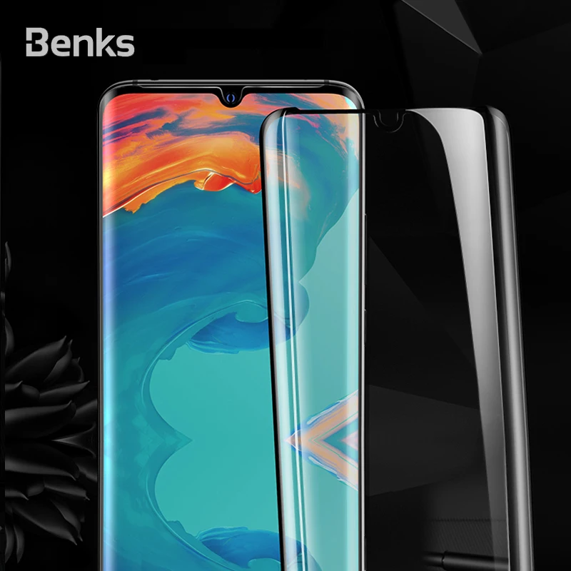 

Benks X PRO+ protective tempered glass film 9H HD screen protector curved surface 0.3mm for Huawei P30 PRO