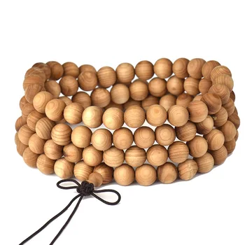 

6mm 8mm 108 Beads Natural Taihang Mountain Cliff Parker Wood Buddhist Buddha Bracelet Women Men Meditation Prayer Bead Mala Gift