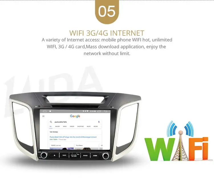 Perfect LJDA Android 9.1 Car dvd player for HYUNDAI IX25 CRETA Car Radio headunit gps navigation stereo multimedia WIFI autoaudio 2G+16G 7