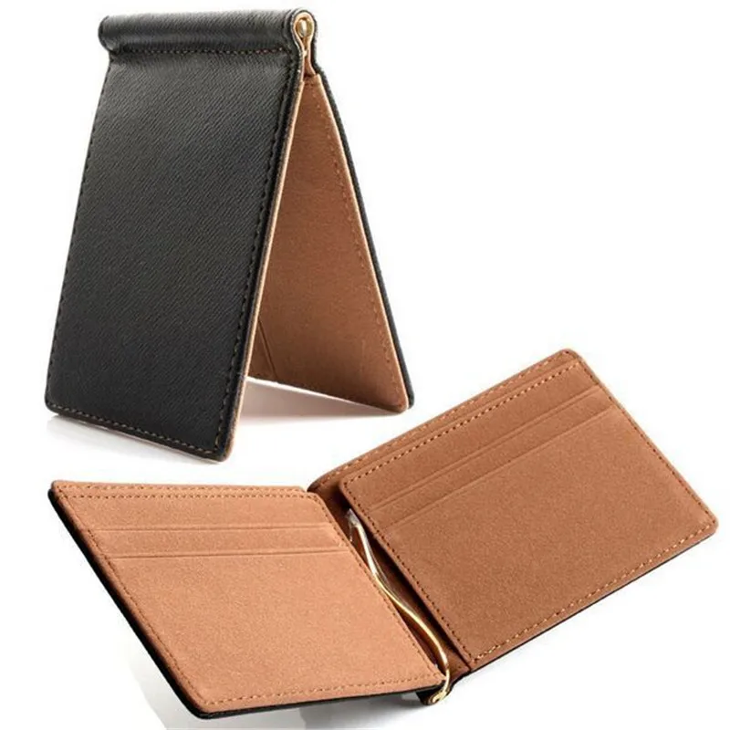 Quality font b money b font font b clip b font short wallets men pu leather