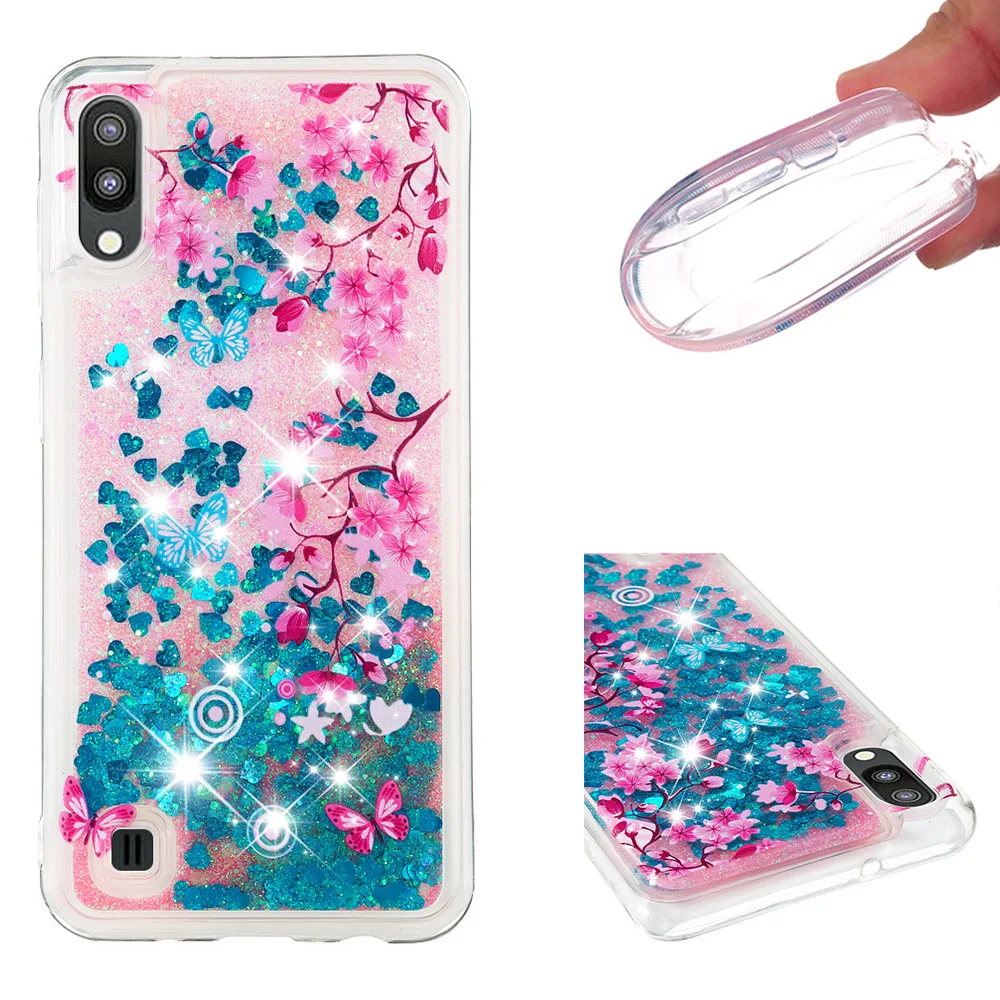 

Fashionable cartoon painting is suitable for Samsung Galaxy M10/A10 dynamic quicksand anti - falling mobile phone shell