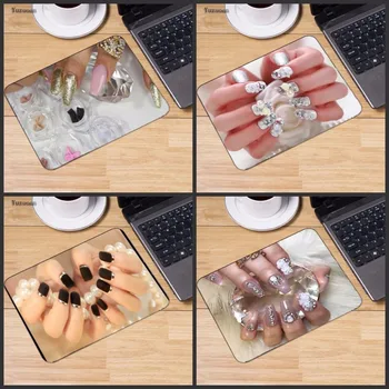 

Yuzuoan Beautiful Bright Fingernails Mouse Pad Gaming Keyboard Pad Laptop Computer Mouse Pad Table Mousepad 18*22CM 25*20CM