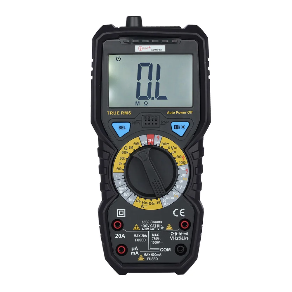 BSIDE ADM08A True RMS Value Digital Multimeter Temperature Capacitance