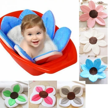 

Anti-Slide Baby Bath Tub Mat Safe Bathing Newborn Infant Flower Seat Bathroom Bathtub Chair Pad Cushion Shower Support Soft Seat
