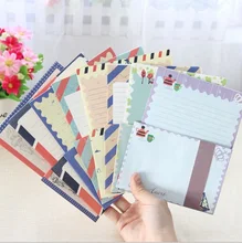 1set/lot 170*130mm Creative Vintage Navy style DIY Multifunction Letter paper set with Envelope/Package paper