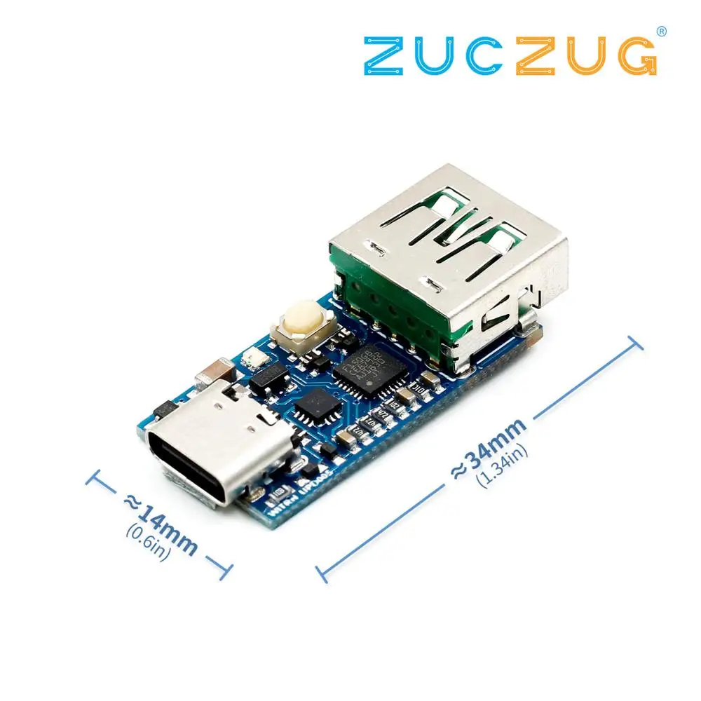 

WEB-UPD005 PD DC decoy detection PD2.03.0 fast charge trigger module QC4+ polling HID programming