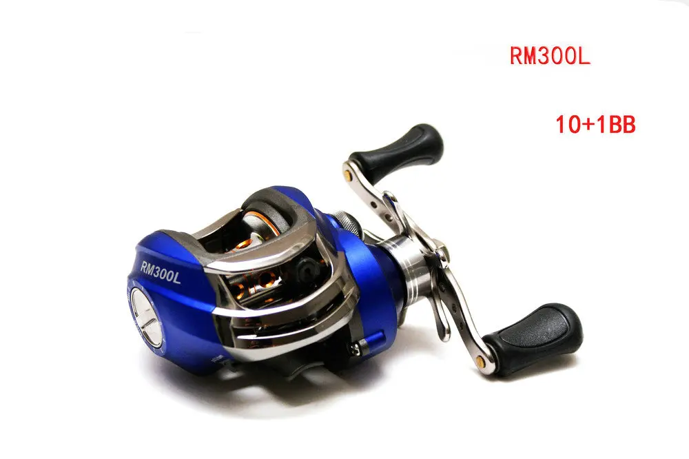 

Fishing Baitcasting Reel Bait Caster RM300L 10+1 Ball Bearings Aluminium Spool Left Hand
