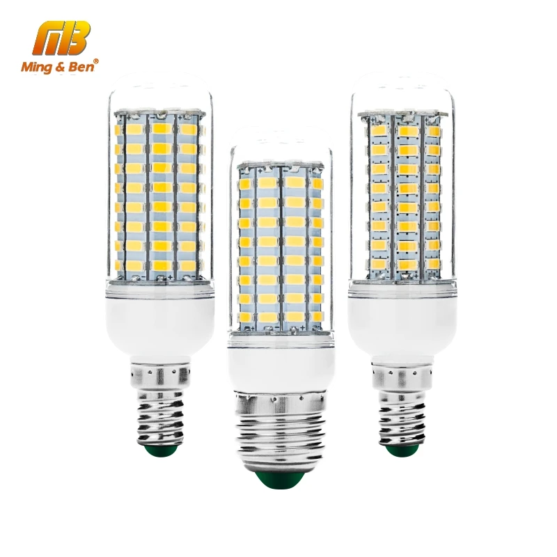 E27 E14 Светодиодный светильник 30 36 56 72 89 светодиодный s люстра Свеча SMD5730 кукурузный