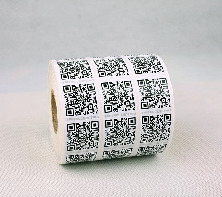 custom print 1000 PCS QR code sticker.Adhesive Label ,black and white color print,have more size can be choose