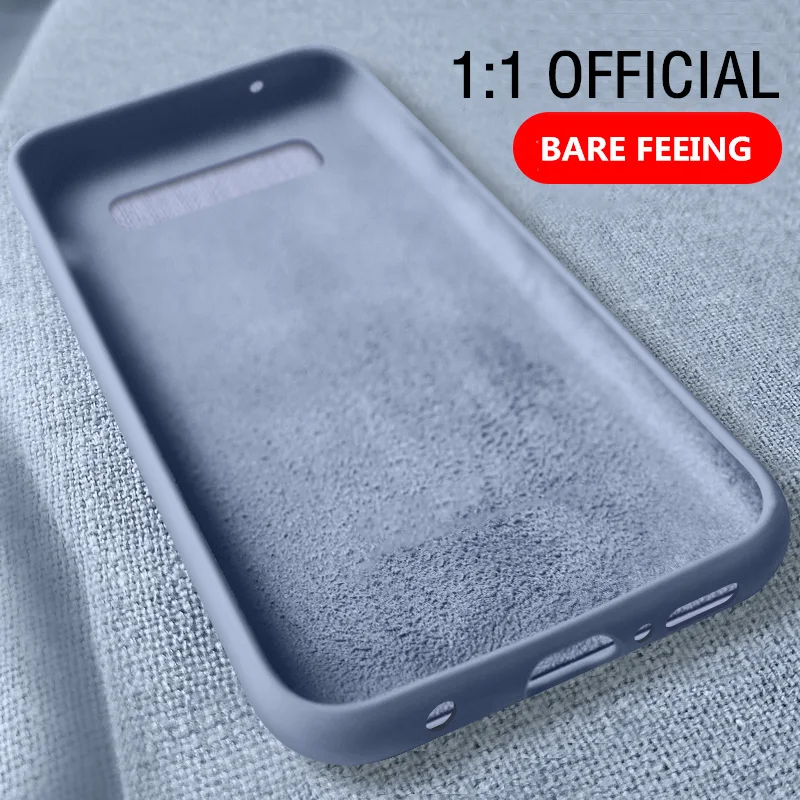 

Original Case for Samsung Galaxy S10 Plus S10E S8 S9 S7 Edge Liquid Silicone Rubber Cover for M10 M20 M30 A10 A20 A30 A50 A70