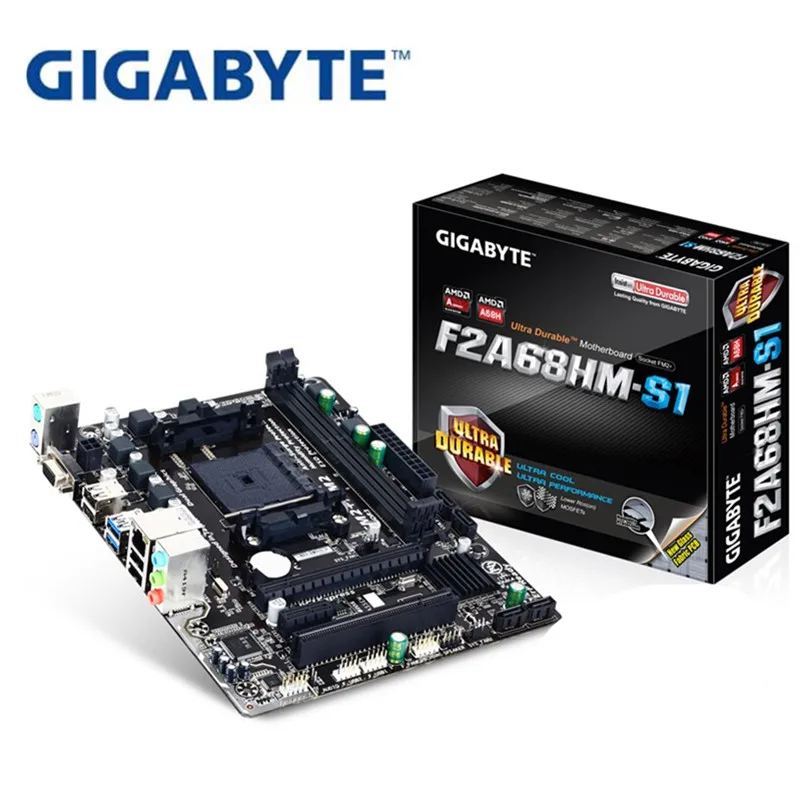 

For Gigabyte GA-F2A68HM-S1 Original NEW Motherboard AMD Socket LGA 1151 DDR3 USB3.0 SATA3.0 VGA+FM2+