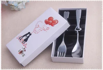 

Free Shipping+Wholesale DHL Freeshipping 100sets wedding favors and gifts tableware set for guests wedding gifts souvenirs