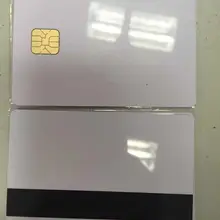 10 шт./партия белый контакт Sle4428 чип смарт IC Пустая карточка из ПВХ с 2750 OE Hi-Co магнитной полосой