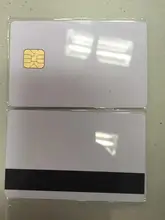 10 pçs/lote Branco Contato Sle4428 Chip IC Inteligente Em Branco Cartão De PVC com 2750 OE Hi-Co Tarja Magnética