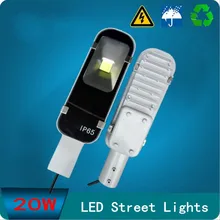 Светодиодный фонарь 20 Вт Уличные светильники дорога лампа Водонепроницаемая ip65 45mil вел чип люмен AC110-240V уличный свет