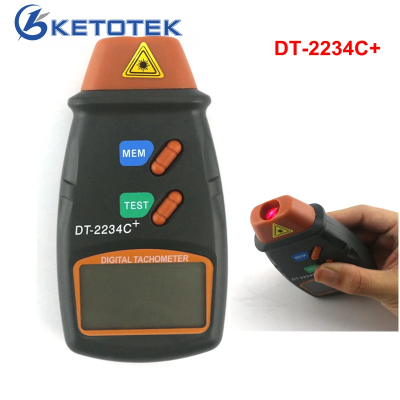

DT-2234C Digital Laser Tachometer Non-contact Engine Speed Meter Speedometer