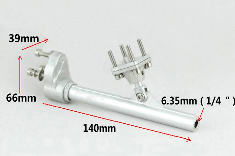 

1PC Flexible Shaft Hanger Catamaran CAT D 6.35mm L 140mm Shaft Bracket Left And Right Shaft Support Frame for RC Brushless Boat