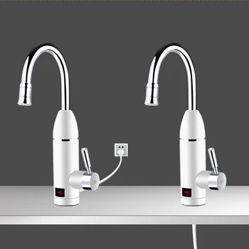 

Kitchen Electric Water Heater Tap Instant Hot Water Faucet Heater Cold Heating Faucet Temperature Display Screen Faucet