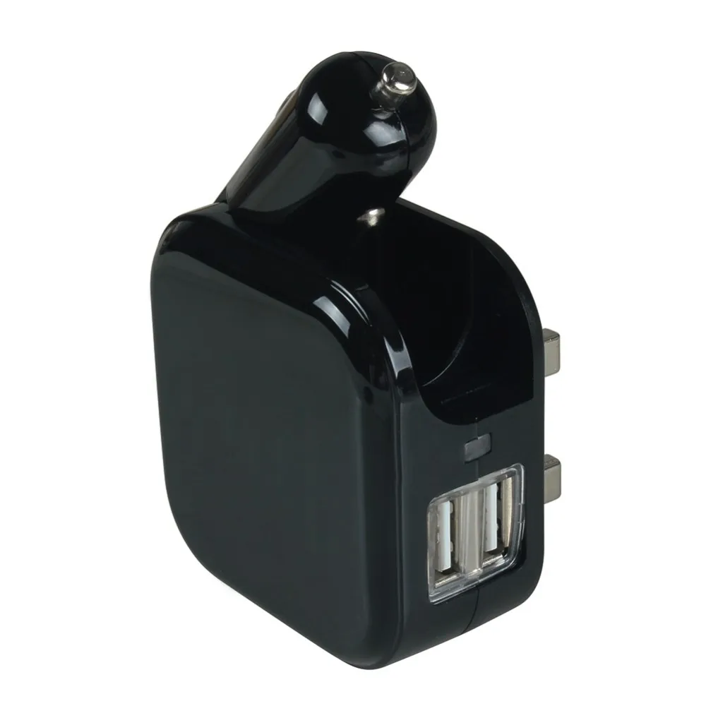 Универсальное автомобильное зарядное устройство 2 в 1 адаптер и зарядное устройство для телефона двойной usb-порт 5 в 1A 2.1A домашнее дорожное автомобильное зарядное устройство для мобильного телефона EU Plug
