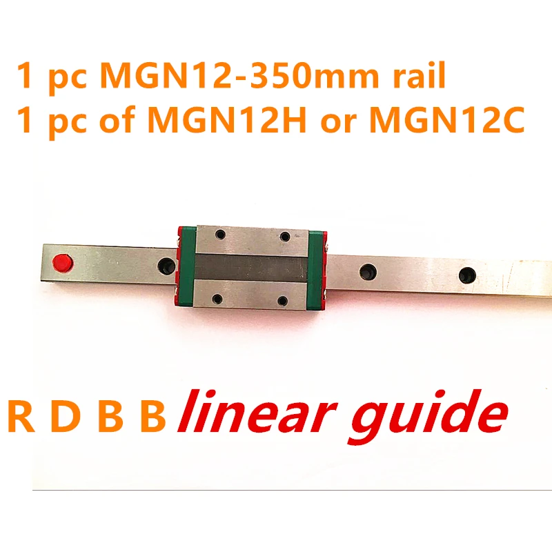 Для 12 мм линейная направляющая MGN12 350 мм линейная направляющая+ MGN12C или MGN12H длинная линейная каретка для ЧПУ X Y Z Axis