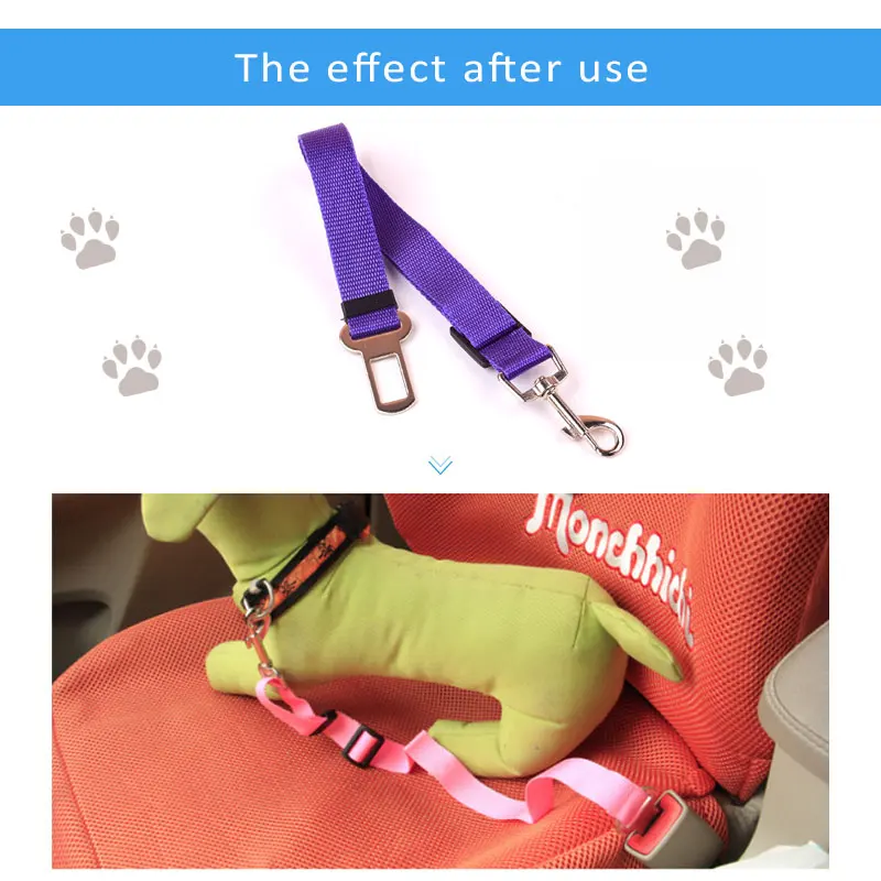 BACKAR ремень безопасности для животных Dog Cat Регулируемая безопасная цепь