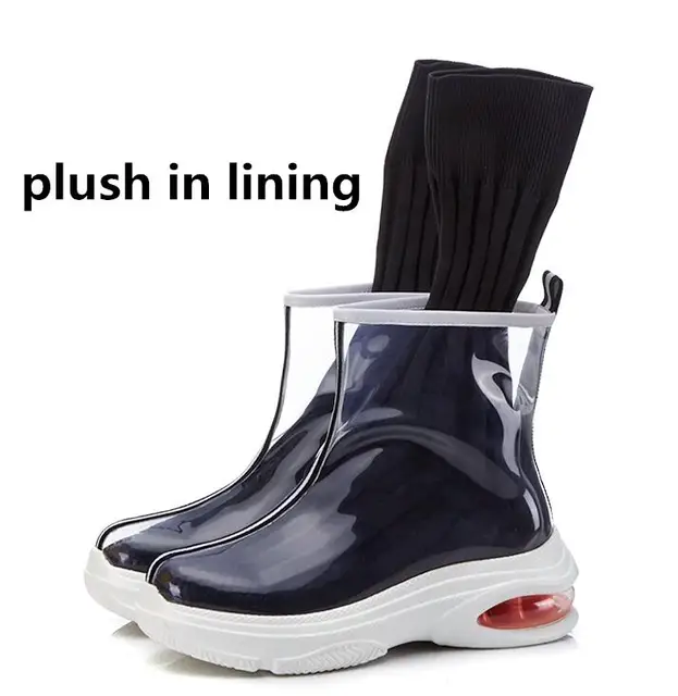 plastic boots fashion