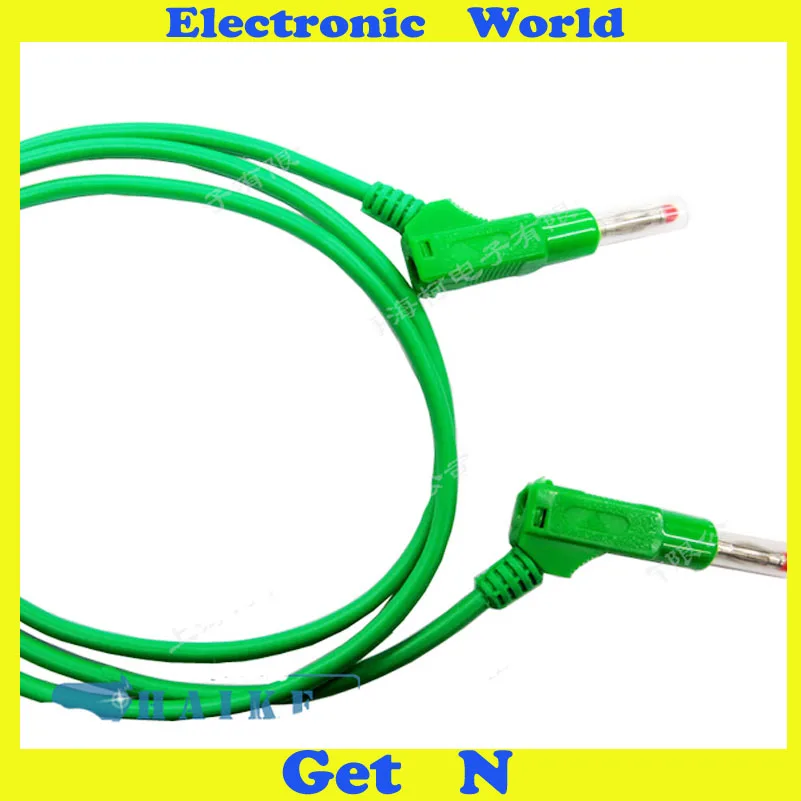 

10pcs/lot 1Meter Gun-type Safety Stacked 4mm Banana Socket 2.5mm Elastic Stretchable Jacket High Voltage Test Leads OD2.5