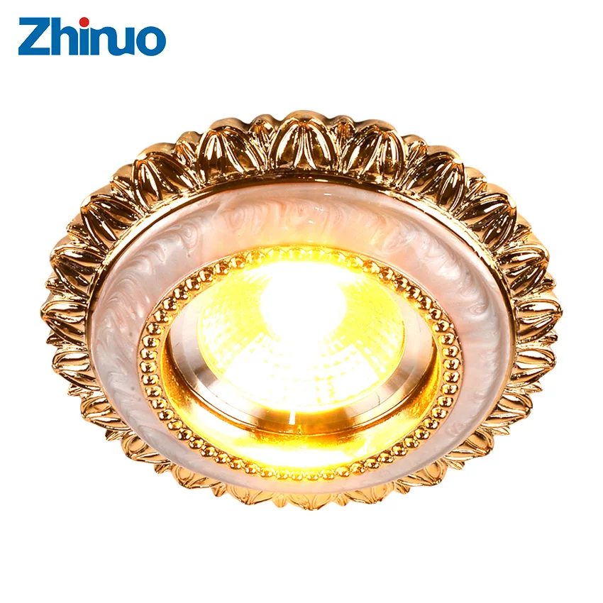 

Zhinuo Living Room European style Downlight LED COB light lamp 3W Constant Current Drive 220V Warm White Ceiling Spot Lights