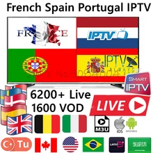 Европа IP tv подписка Франция арабский Benelux Великобритания Испания голландский Швеция французский Польша Португалия Android Smart tv IP tv M3U 6000 Live