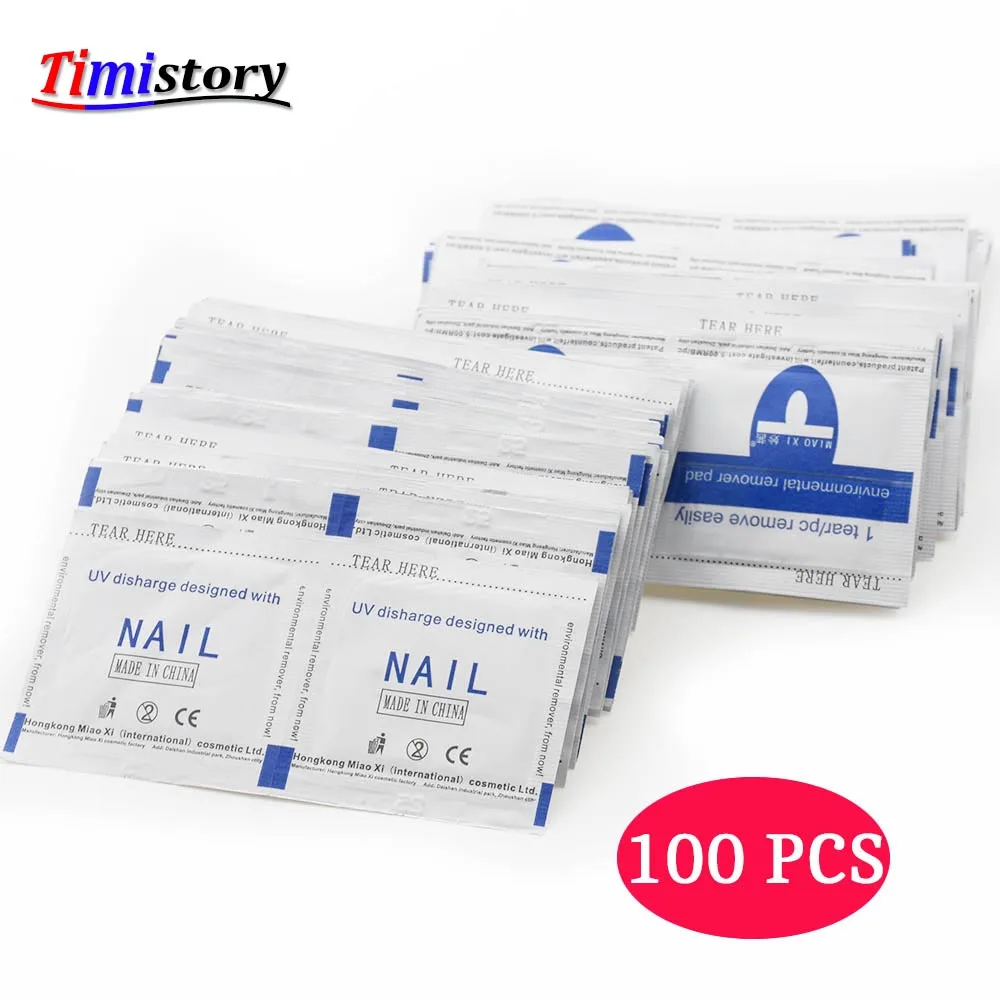 

100pcs Nail Polish Remover Wraps Manicure Accessories Easy Soak Off Remover Manicure Nail Art Cleaner Nail Polish Remover Tools
