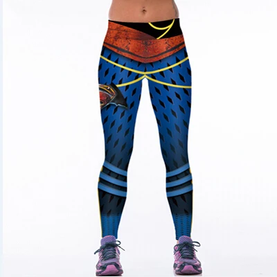 Женские леггинсы с 3D принтом супермена в европейском и американском стиле, новые сексуальные эластичные леггинсы для занятий танцами и тренировками, ropa deportiva mujer - Цвет: P8