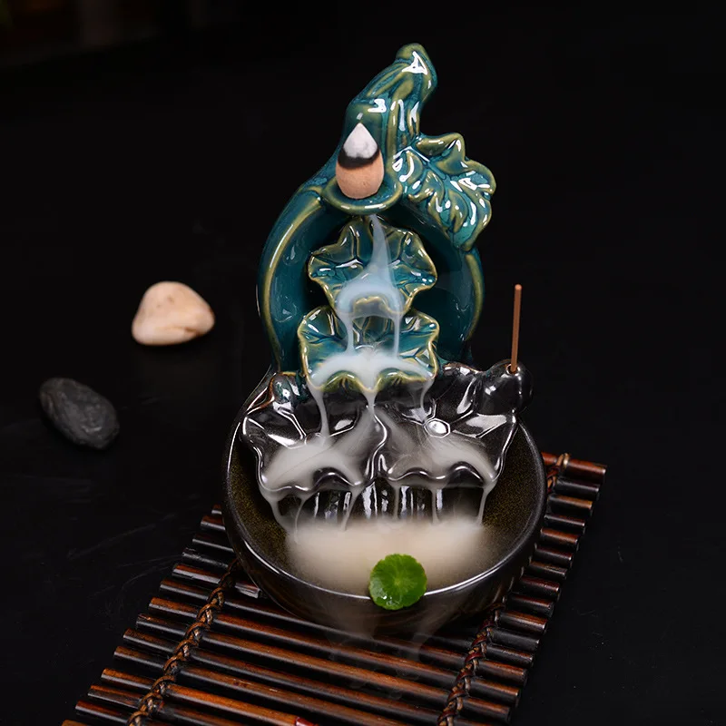 Подарок 20 конусов дзен ручной работы креативный домашний декор курильница для благовоний горелка держатель для клея керамическая курильница для домашнего использования в Teaho