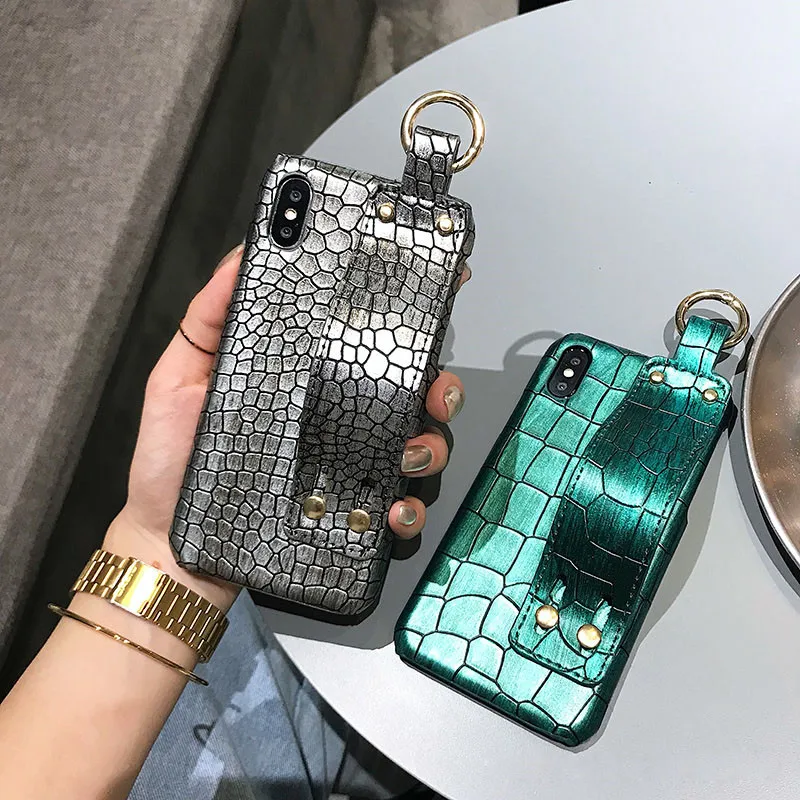 Luxury Crocodile Leather PU Wrist Strap Phone Case for Huawei Nova 2s 2 3e 2Plus P9 P10 20Plus Mate 9 10Pro Honor 10 9 Case Hot 06