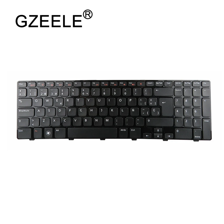 GZEELE запчасти Teclado Испанский Клавиатура для ноутбука Dell Inspiron 15R N5110 M5110 N 5110 Клавиатура ноутбука черная оправа
