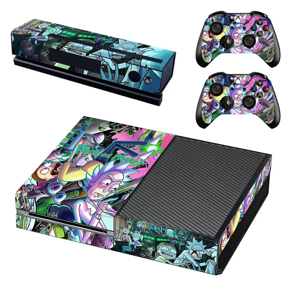 

Rick and Morty Skin Xboxone Sticker vinilo adesivo pegatina stickers for Xbox One Console & Kinect & Two Controller Skins
