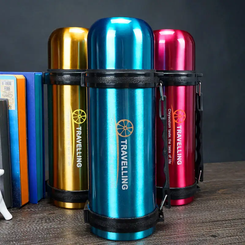 1.2L 1200ml Stainless Steel Vehicle Thermo Jug Large Outdoor Sport