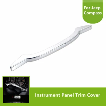

1Pcs Chrome Instrument Panel Trim Cover For Jeep Compass 2007-2016 Interior Mouldings