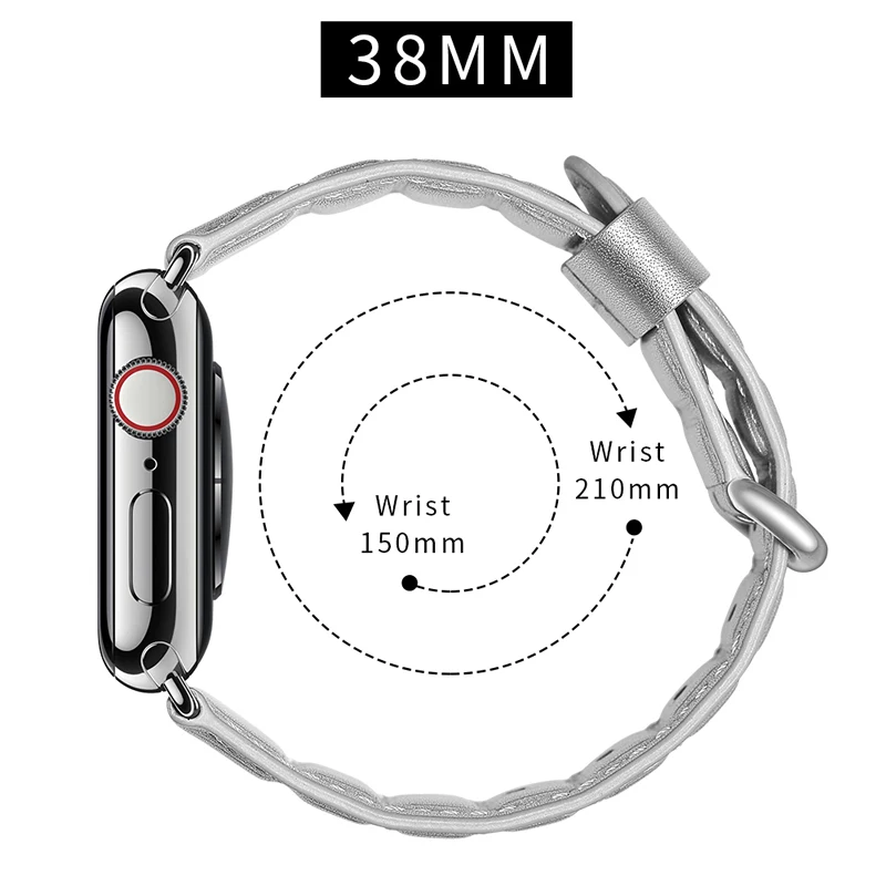 Новые Натуральная кожа Бамбук Стиль часы ремешок для Apple Watch Series 4 3 2 1 iWatch ремешки браслеты 38-40-42-44mm