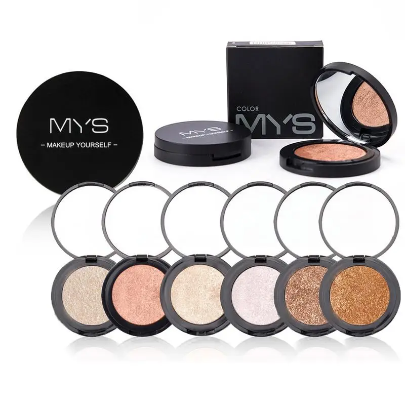 

MYS Brand Professinal Face Makeup 6 color Bronzer And Highlighter Palette Powder Make up Glow Kit Highlighter Contour Palette