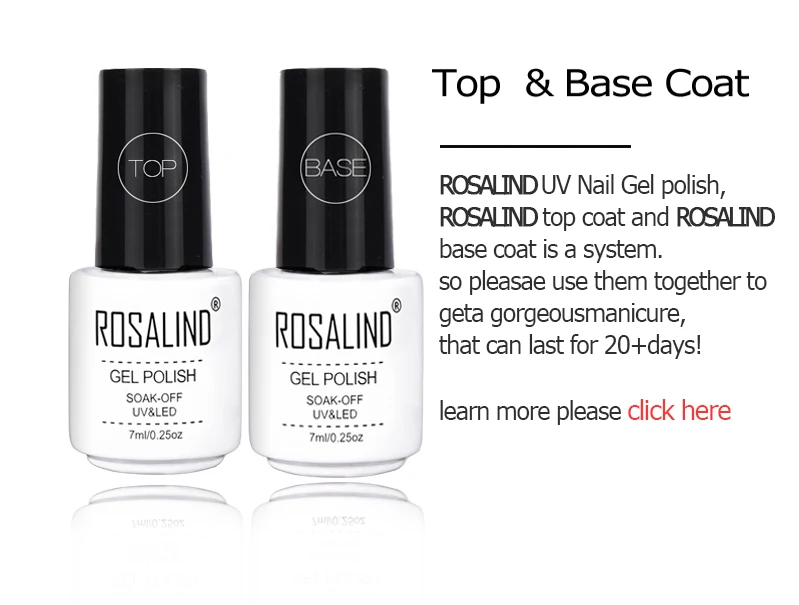 ROSALIND Гель-лак набор все для маникюра полуперманентный Vernis top coat UV светодиодный Led Гель-лак Soak Off Nail Art Гель-лак для ногтей