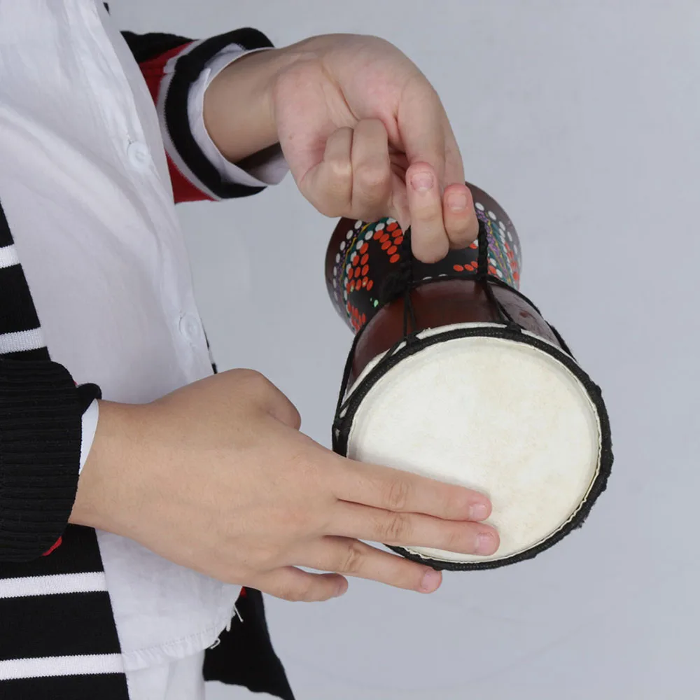 4 дюймовый Африканский барабан Djembe ручной ударный музыкальный инструмент с