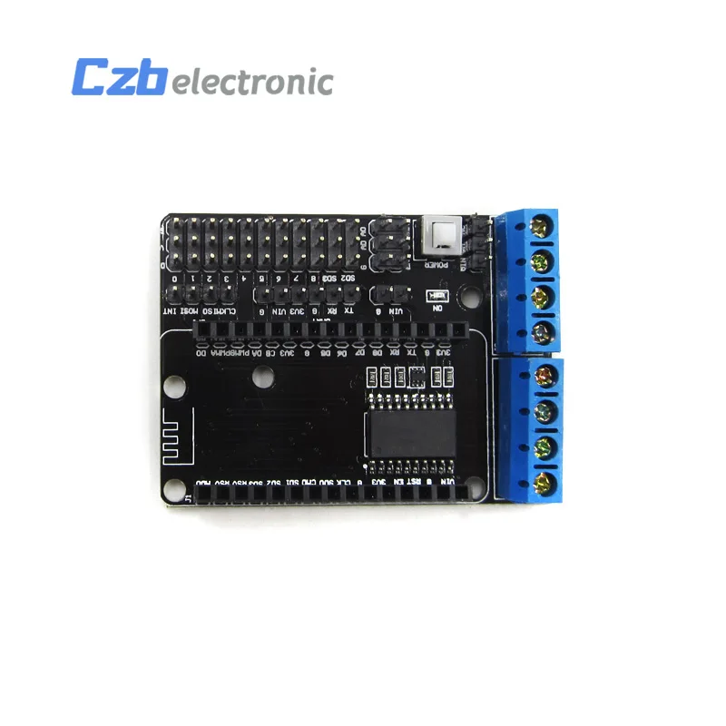 HX25B009 WIFI NodeMcu Lua Motor Driver Shield Board L293D For ESP8266 ESP-12E Dual High Power H Bridge Module 4.5-36V (4)