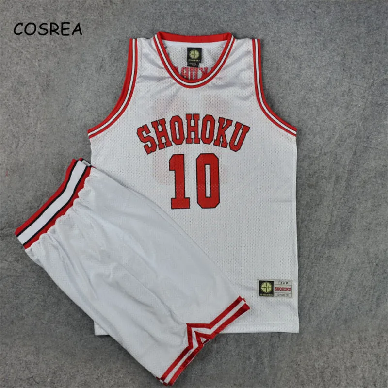 Аниме Slamdunk команда униформа косплей костюмы Shohoku Sakuragi Баскетбол Джерси Топы