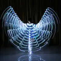 2018 Stafe Prestaties Prop Vrouwen Dancewear Meisjes DJ LED Vleugels Licht Up Vleugels Buikdans Vleugel Kostuum Accessoires