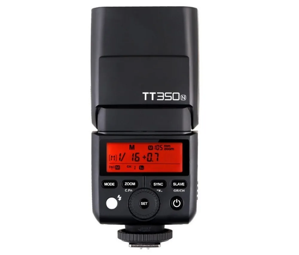 

GODOX TT350N Flash Speedlite TTL HSS 1/8000s for Nikon D7500 D7000 D7200 D5100 D5200 D5000 D300 D7100 D3200 D810A D800 D90 D3400