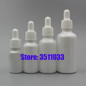 

10ml20ml30ml50ml Glass Professional Cosmetic Dropper Bottle, Portable Beauty Essential Oil Container, White Empty Essence Vials