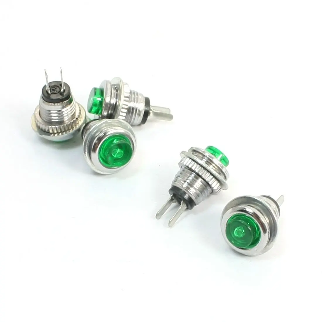 

Promotion ! 5 Pcs NO Momentary Micro Push Button Switch Torch ON Button Green
